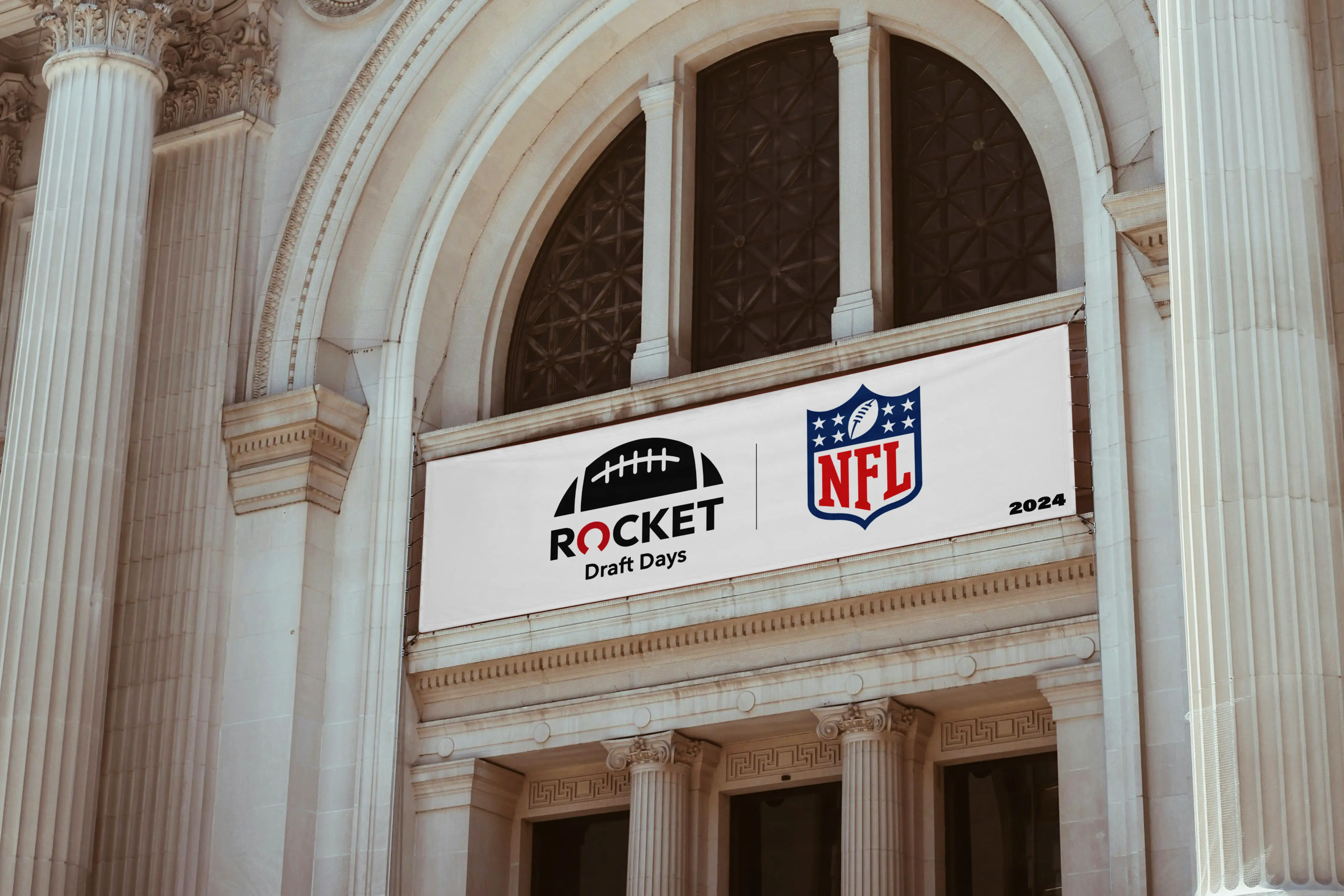 Rocket Draft Days billboard — outdoor placement Detroit